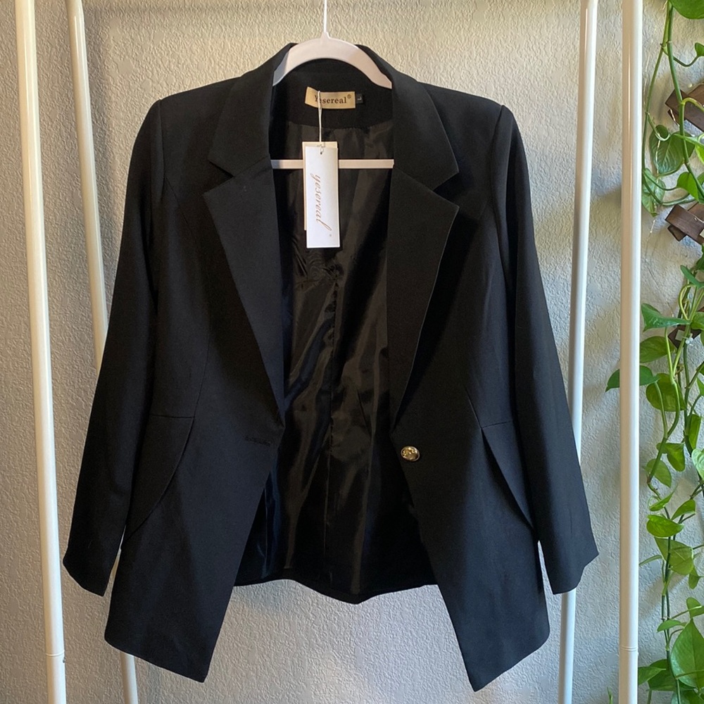 Eterna Black Blazer for Women